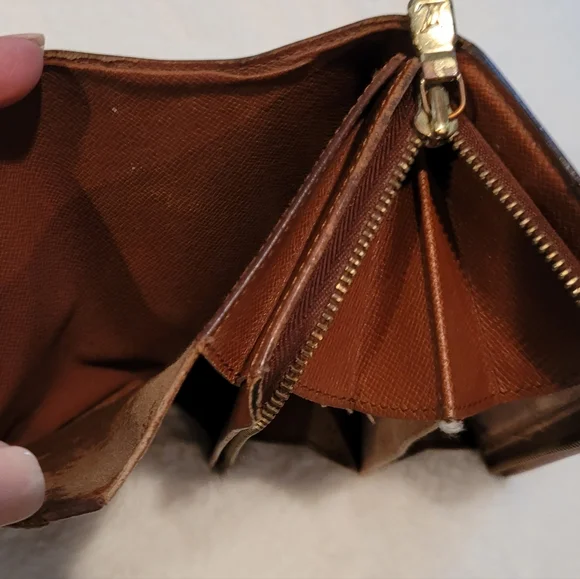 Authentic Vintage Louis Vuitton Monogram Porte Monnaie Tresor Wallets - Picture 9 of 12